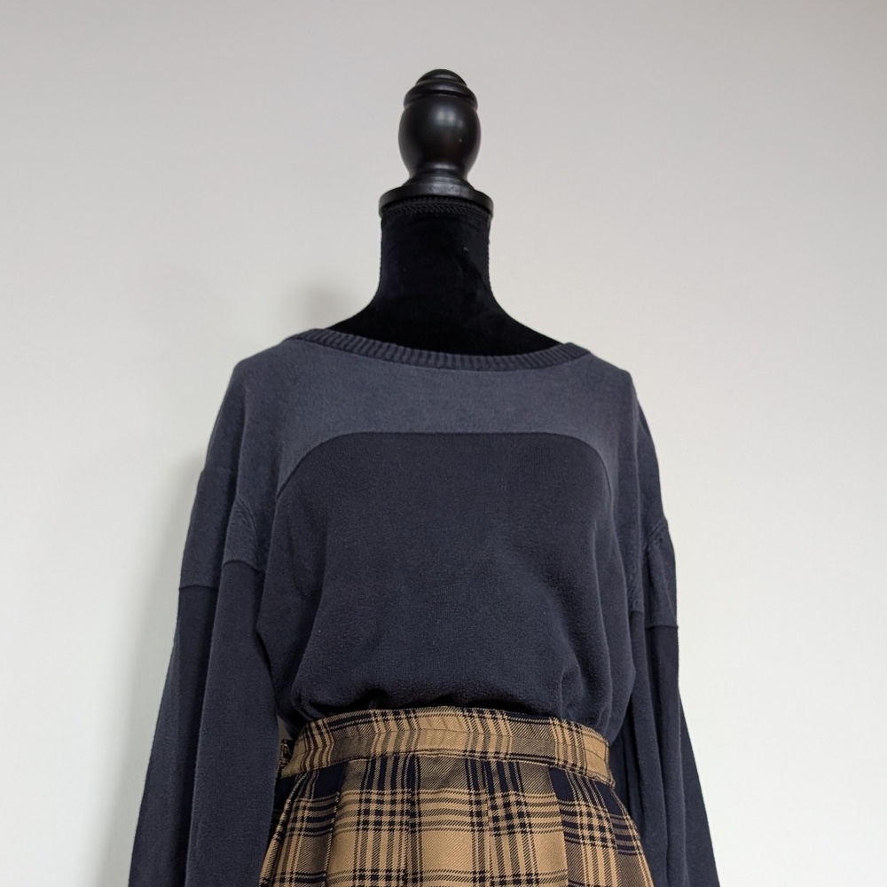 Jachs Two Tone Navy Sweater